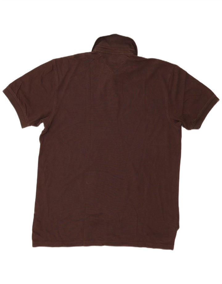 Tommy Hilfiger herre poloshirt XL brun bomuld