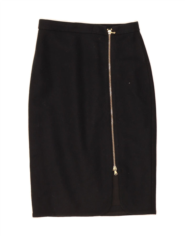 J. CREW Womens Pencil Skirt US 0 XS W26  Black Wool Vintage J. Crew and Second-Hand J. Crew from Messina Hembry 