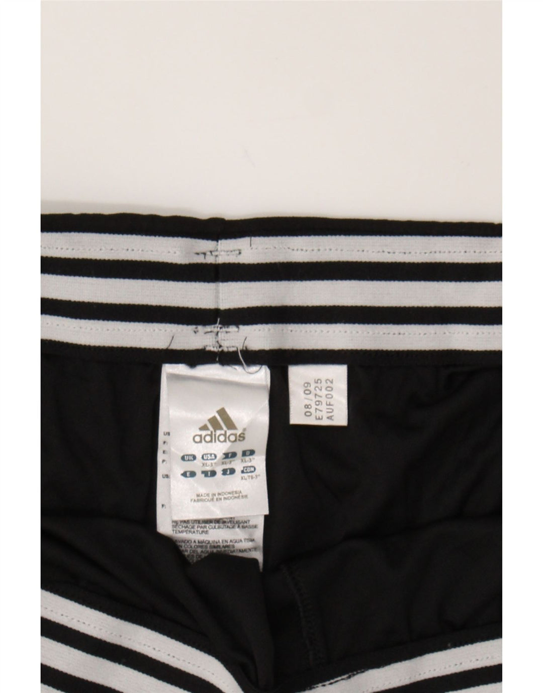ADIDAS Womens Sport Shorts UK 18 XL  Black Polyester Vintage Adidas and Second-Hand Adidas from Messina Hembry 