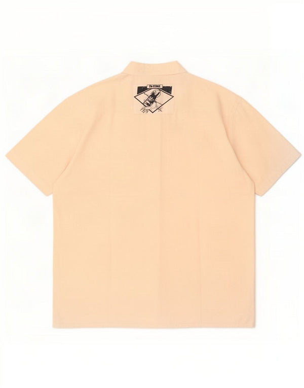Vintage kortærmet trøje til kvinder UK 20 2XL Beige