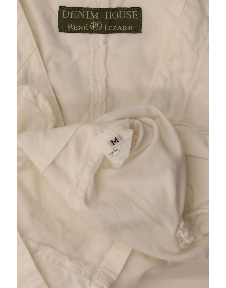 RENE LEZARD Damevest UK 12 Medium Hvid Bomuld