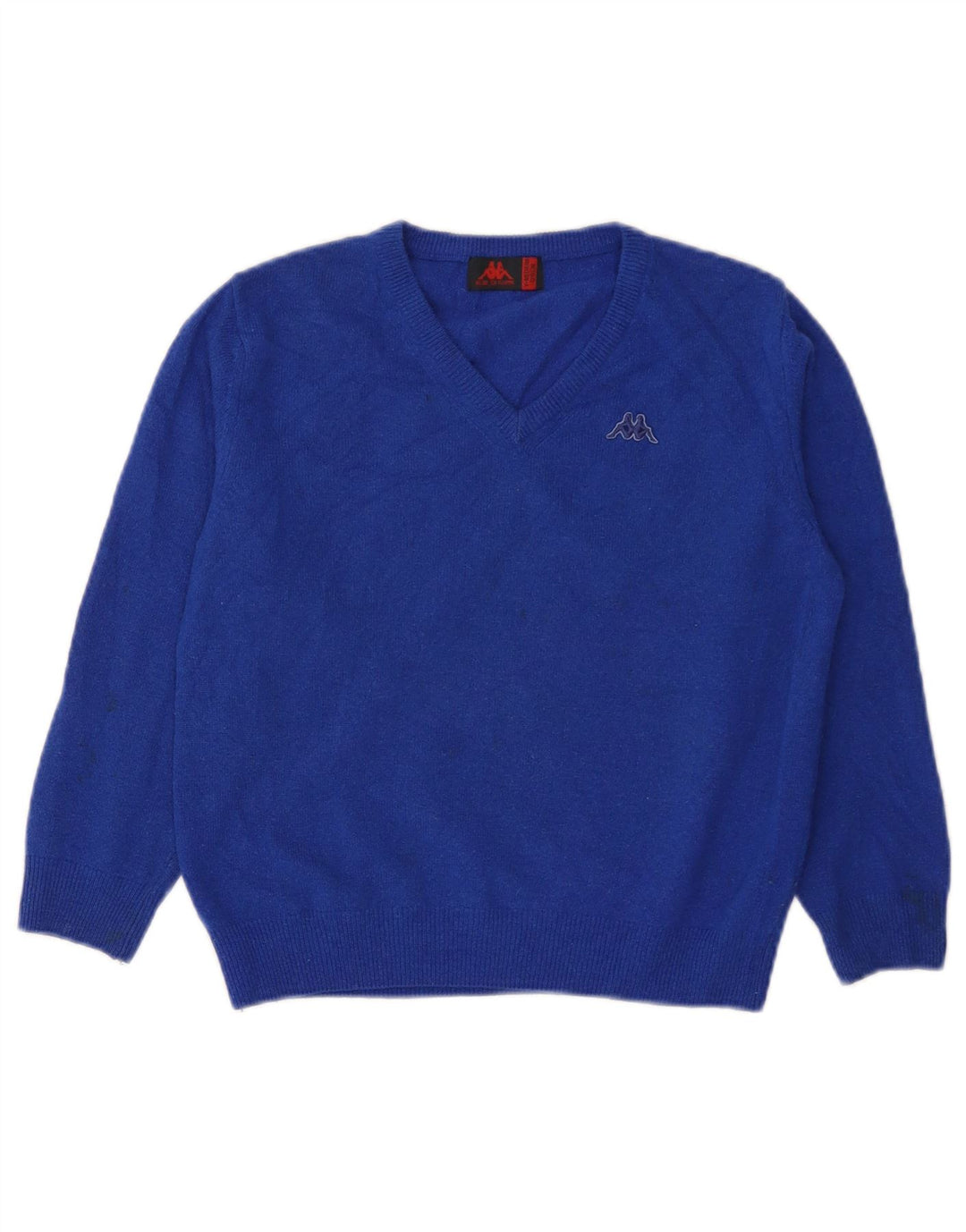 Kappa Boys V-hals sweater 7-8 år Medium Blå lammeuld