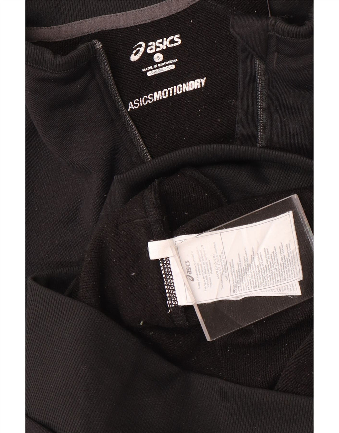 Asics Træningsdragt til mænd, topjakke, lille sort polyester