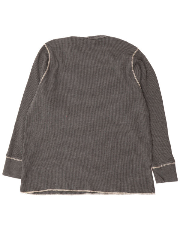 Nike Herre Top Langærmet 3XL Grå Bomuld