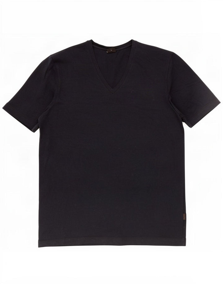 Hugo Boss Herre T-Shirt Top Stor Marineblå Bomuld