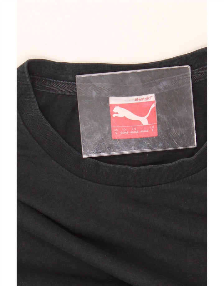 PUMA Mens T-Shirt Top Small Black Vintage Puma and Second-Hand Puma from Messina Hembry 