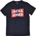 JACK & JONES Mens Graphic T-Shirt Top Medium Navy Blue Cotton | Vintage Jack & Jones | Thrift | Second-Hand Jack & Jones | Used Clothing | Messina Hembry 