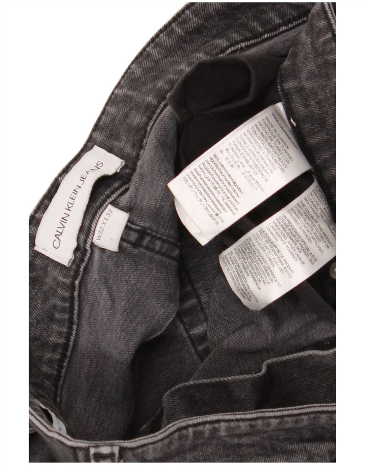 Calvin Klein Herre Slim Jeans W32 L32 Grå Bomuld