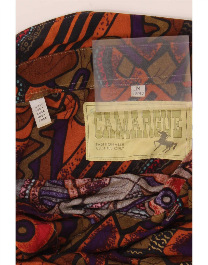 Camargue Herre abstrakt mønster skjorte størrelse 39/40 Medium Flerfarvet