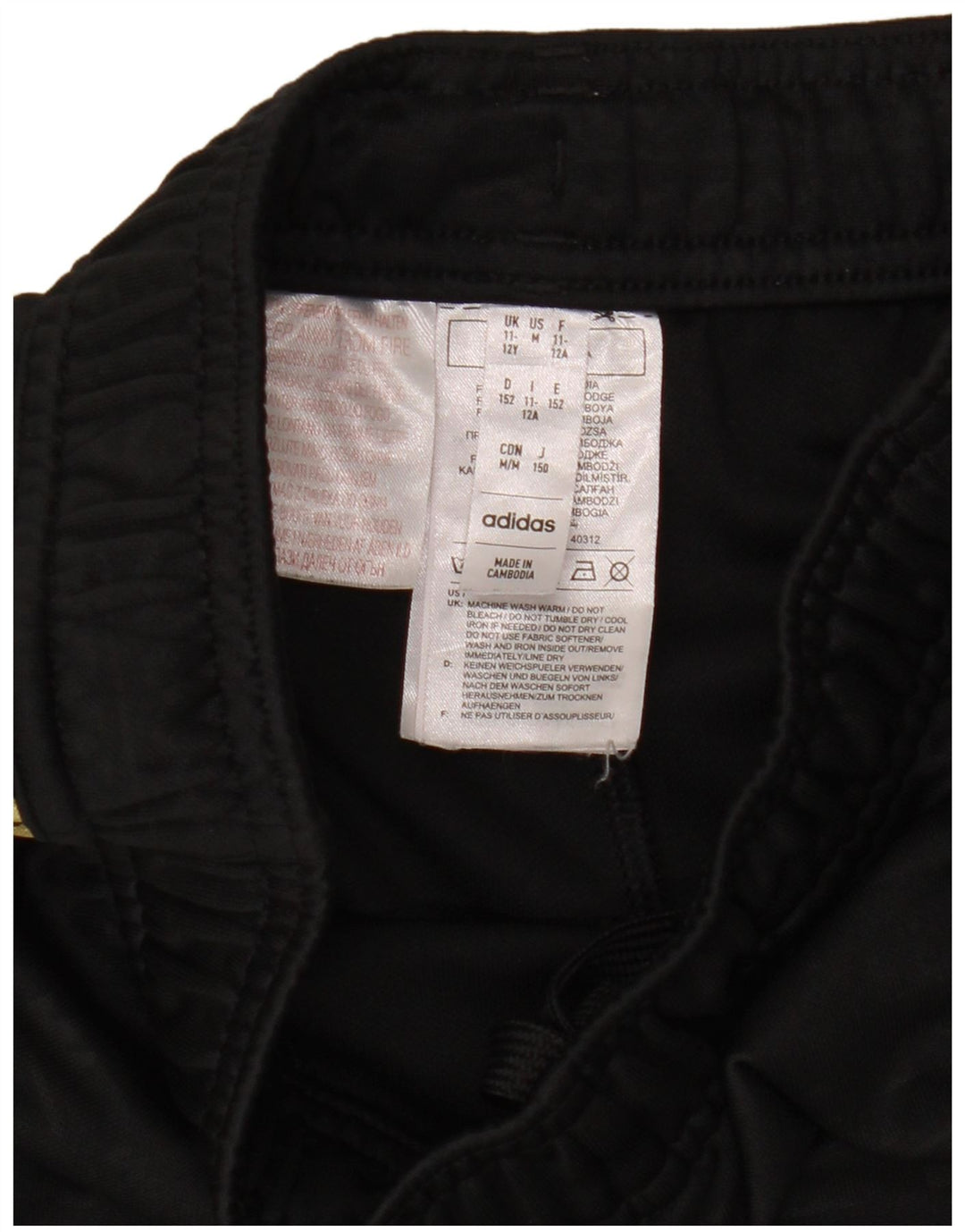 Adidas Boys Sports Shorts 11-12 år Sort polyester