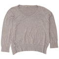 Marks & Spencer Dame V-hals sweater UK 22 3XL Grå Viscose