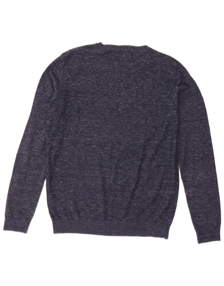 Jack & Jones Herre trøje med rund hals trøje Medium Marineblå Flecked Bomuld
