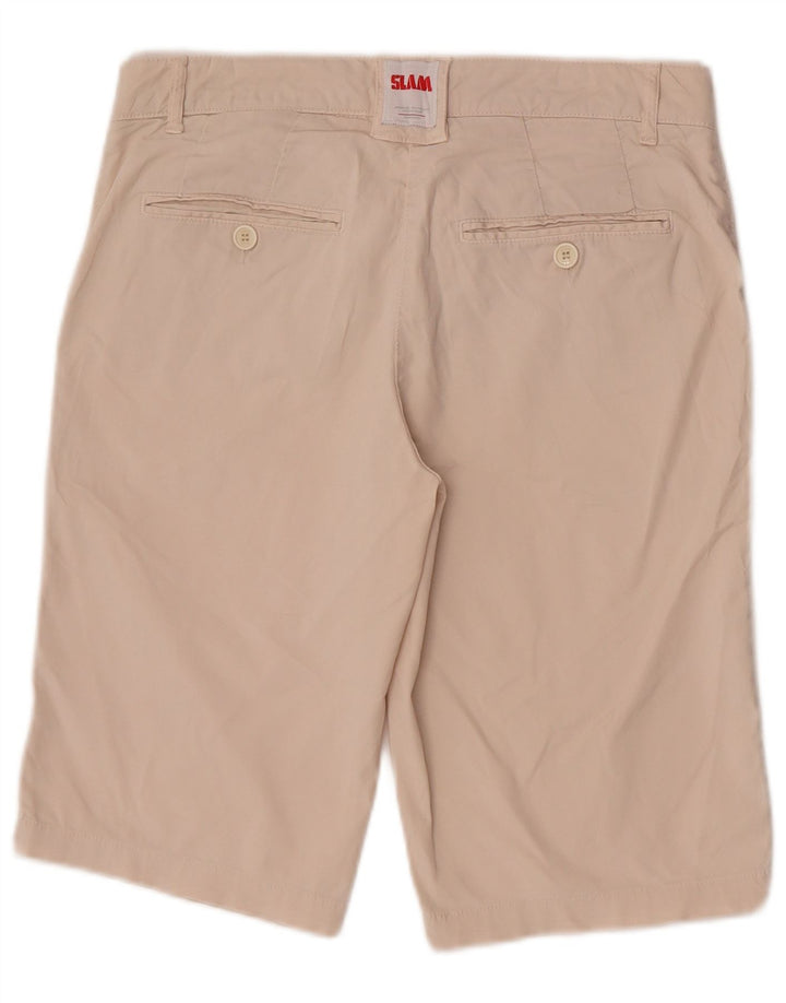 Slam Dame Chino Shorts IT 42 Medium W30 Beige Bomuld