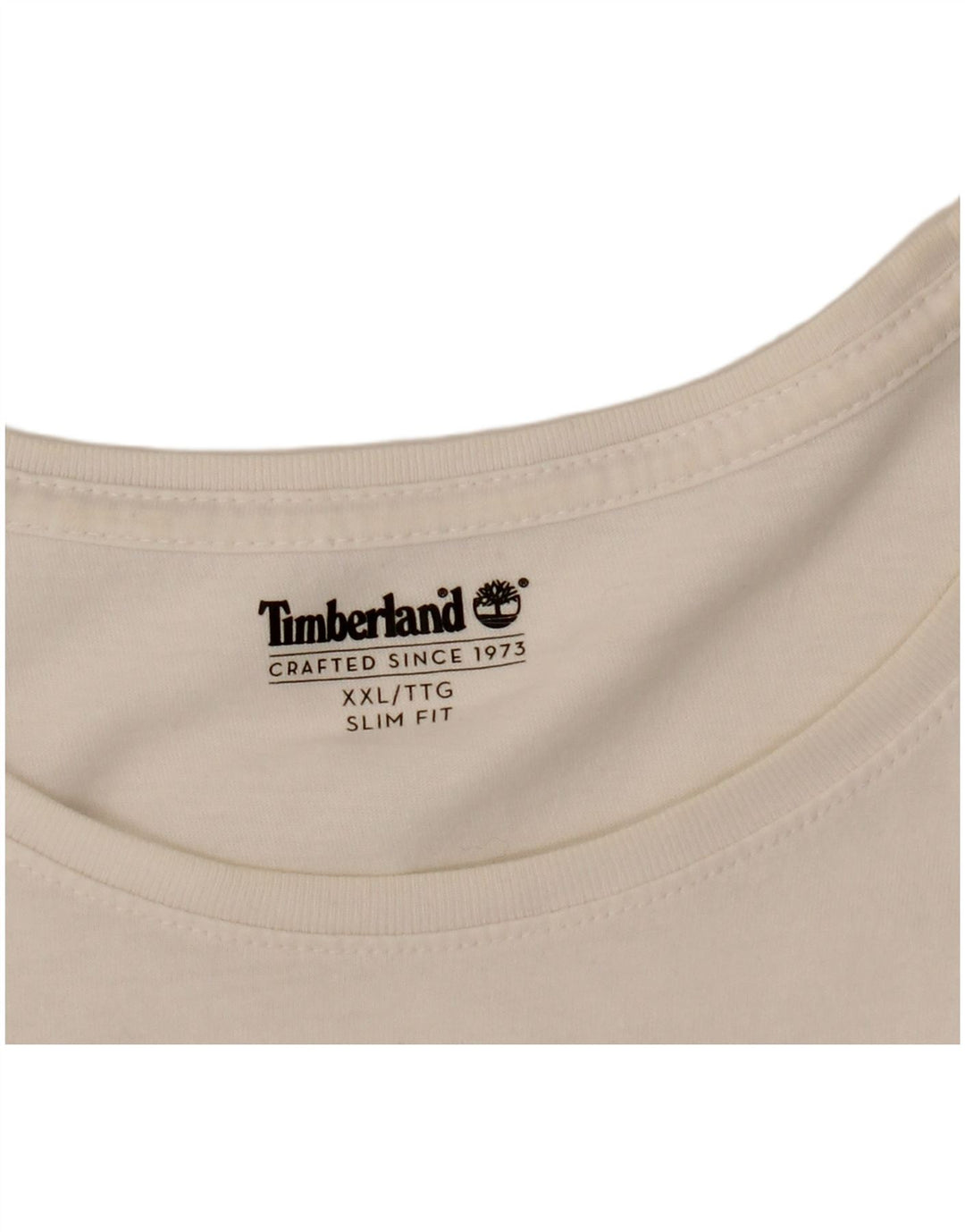 Timberland Herre Slim Fit T-Shirt Top 2XL Hvid