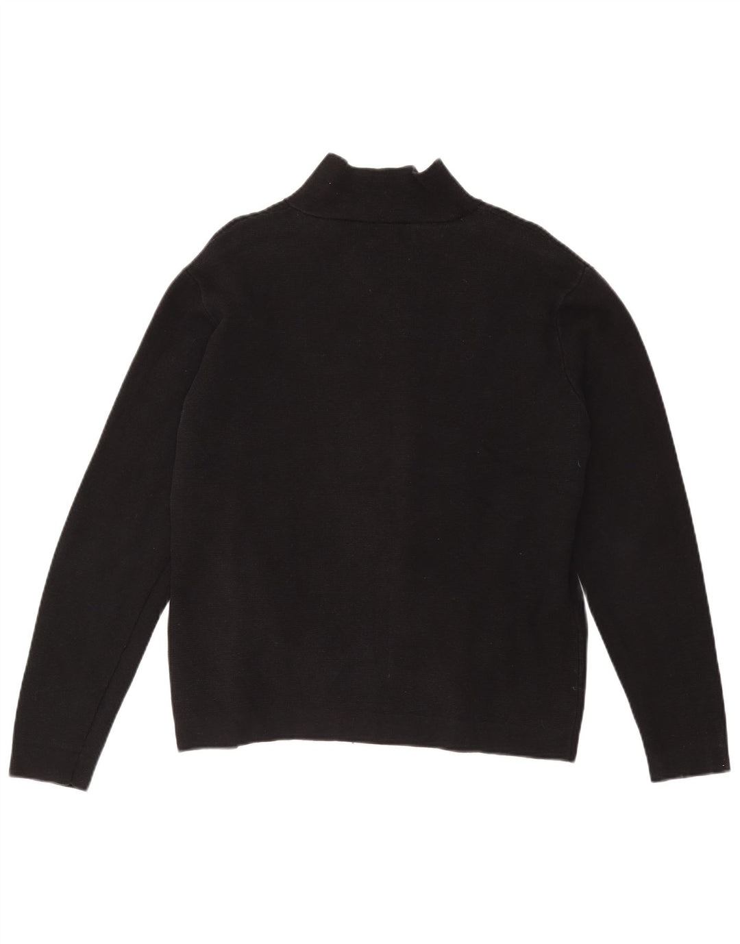Zara Herre Cardigan Sweater Stor Sort Bomuld