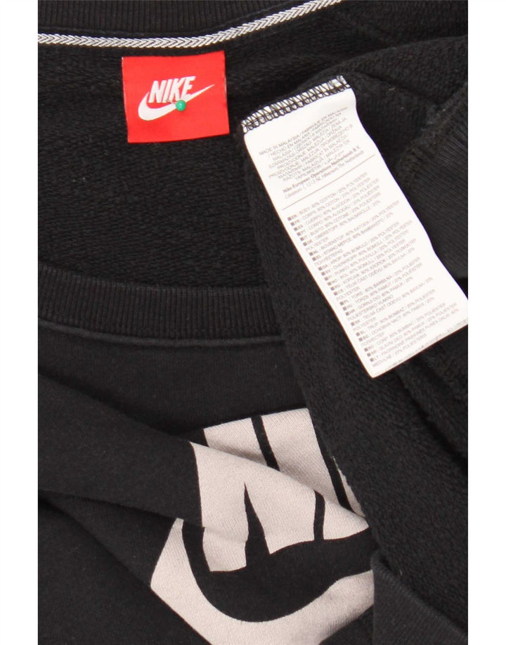 Nike grafisk sweatshirt til mænd XL sort bomuld