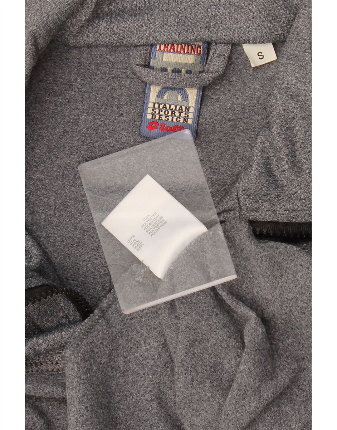 LOTTO Herre grafisk træningsdragt Top jakke Lille Grå Flecked Polyester