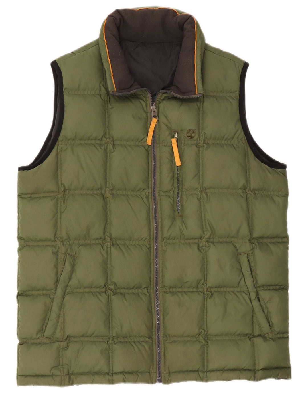 Timberland Mens Polstret Gilet UK 40 Large Green