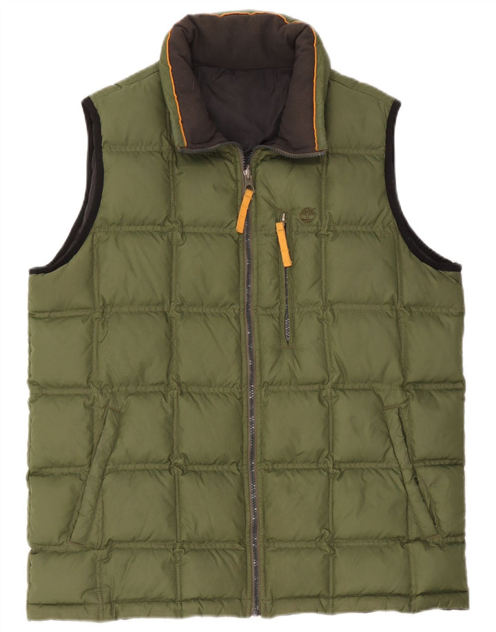 Timberland Mens Polstret Gilet UK 40 Large Green