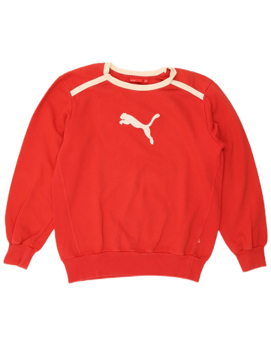 Puma Herre Grafisk Sweatshirt Jumper Lille Rød Colourblock