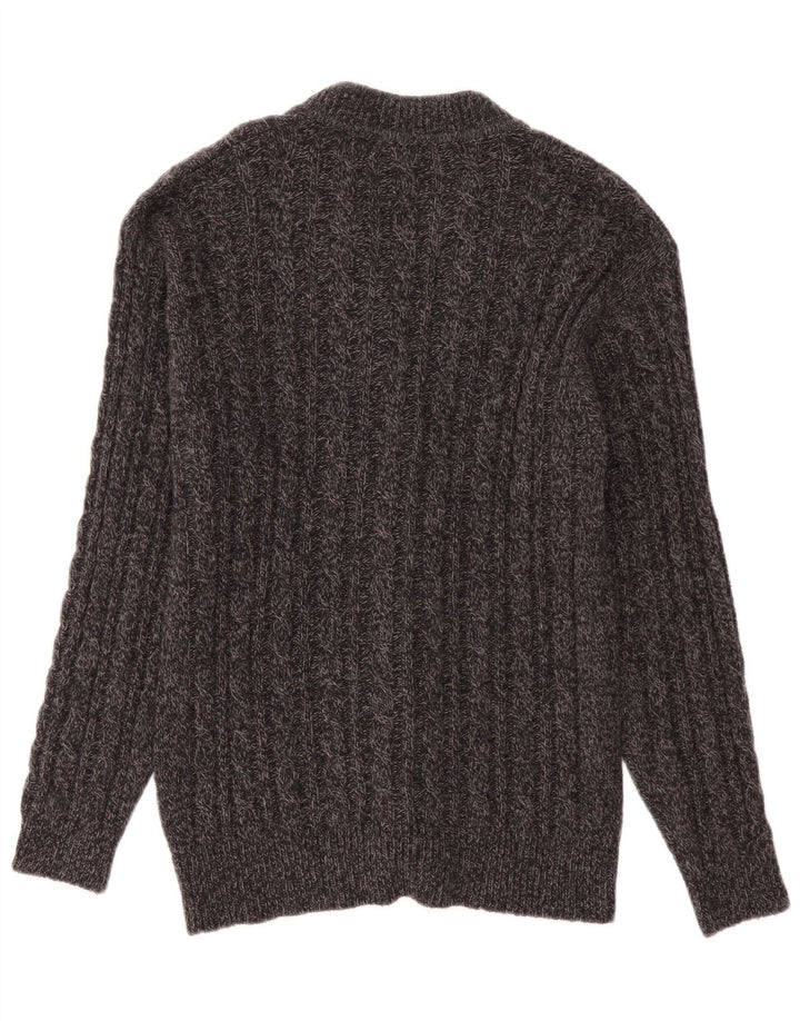 Ballon dame cardigan sweater mellemgrå uld