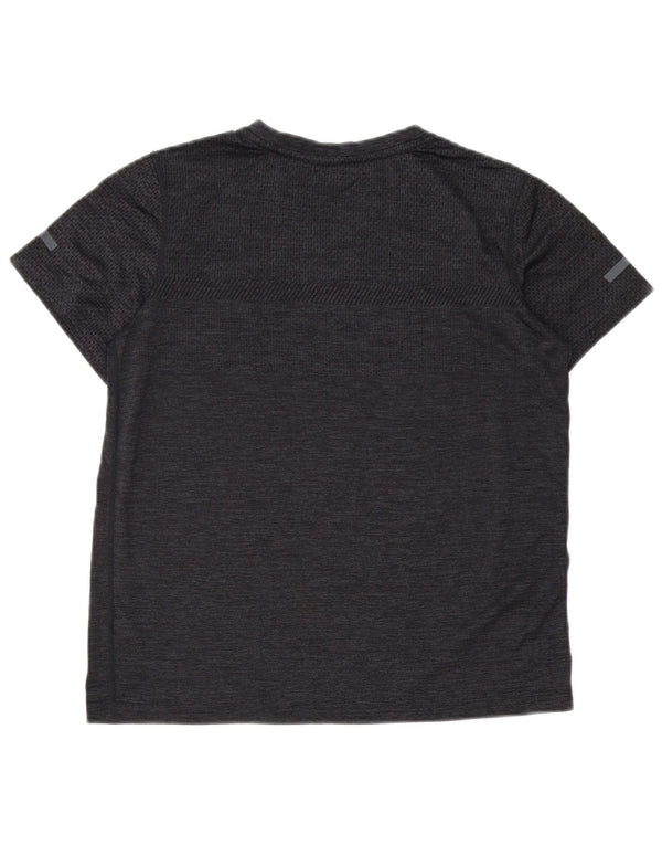 RUSSELL ATHLETIC Drenge Dri-Power T-Shirt Top 14-15 år XL Grå Flecked