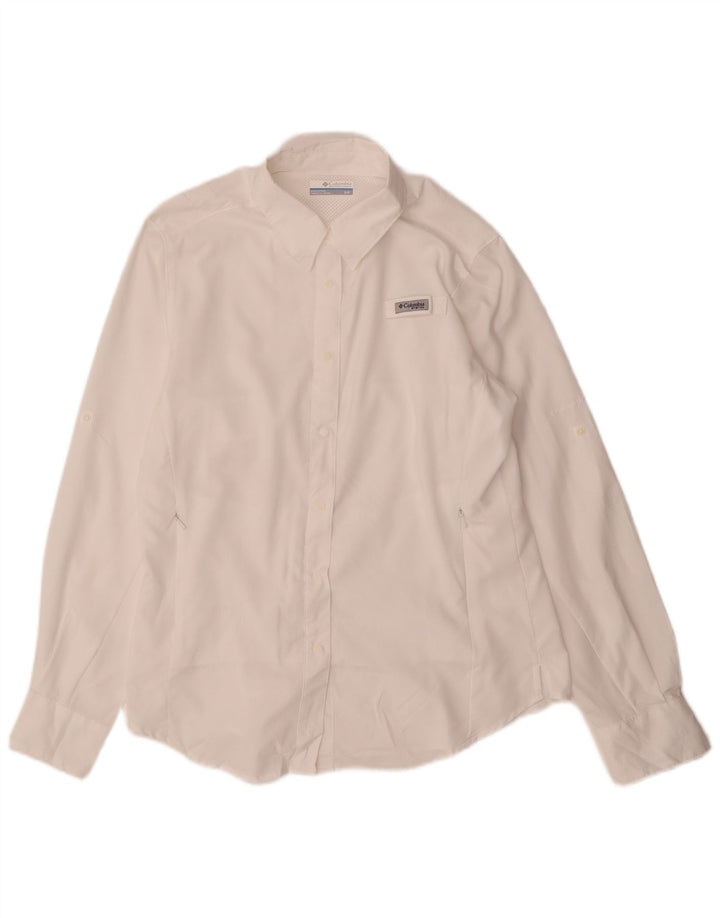Columbia Womens Oversized Shirt UK 10 Small White