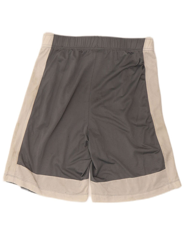Nike drenge Dri Fit grafiske sportsshorts 13-14 år XL grå farveblok