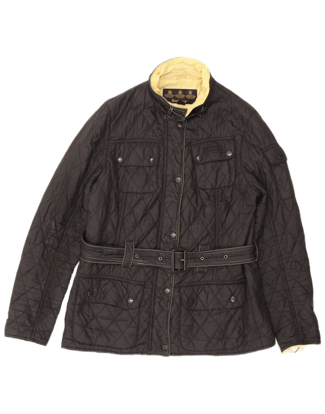 Barbour Quiltet jakke til kvinder UK 14 Large Sort