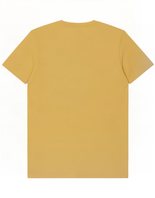 Jack & Jones Herre grafisk T-shirt Top Stor gul bomuld