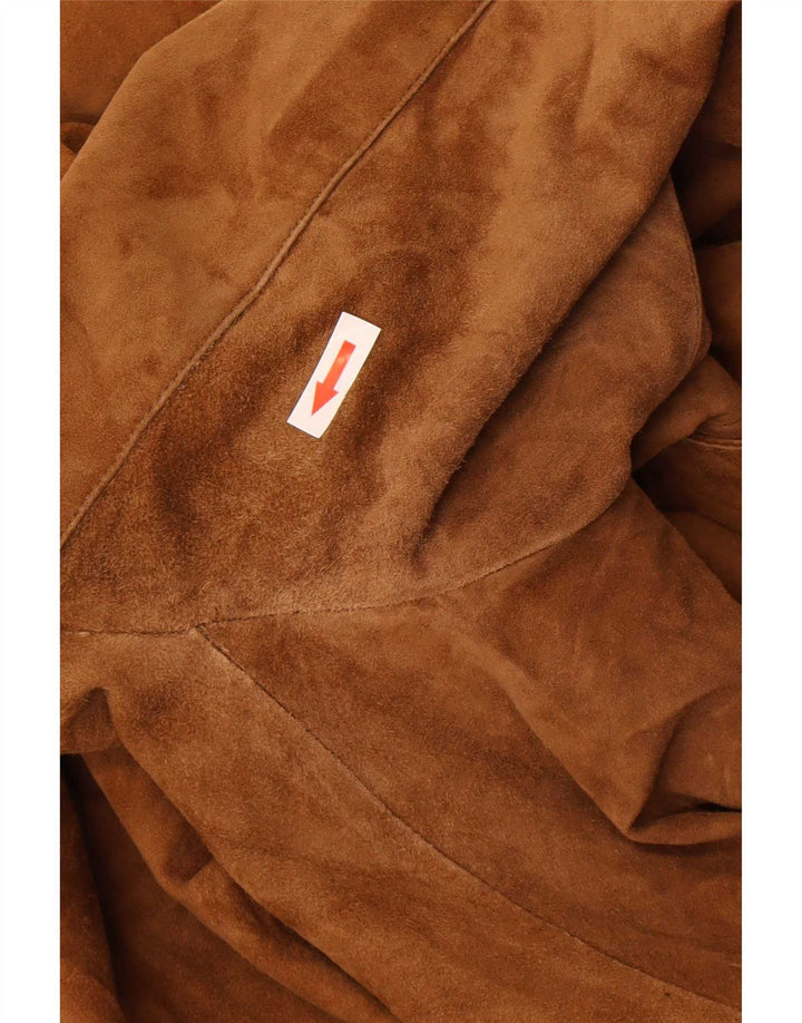 Vintage herre 1 knap ruskind blazerjakke UK 36 Small Brown