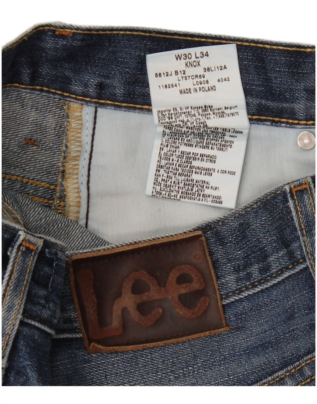 Lee Dame Knox Bootcut Jeans W30 L34 Blå Bomuld