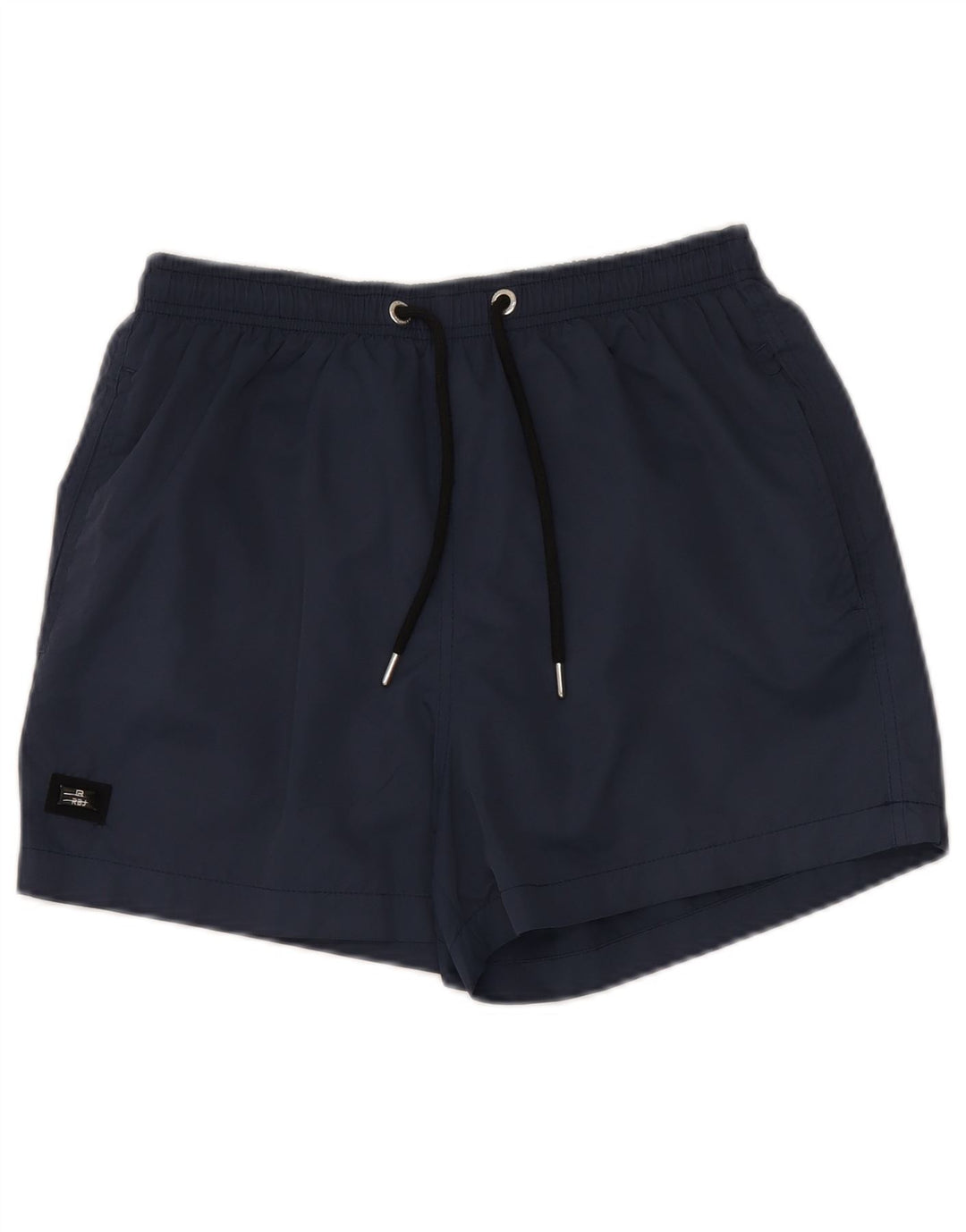 Vintage badeshorts til mænd mellem marineblå polyester