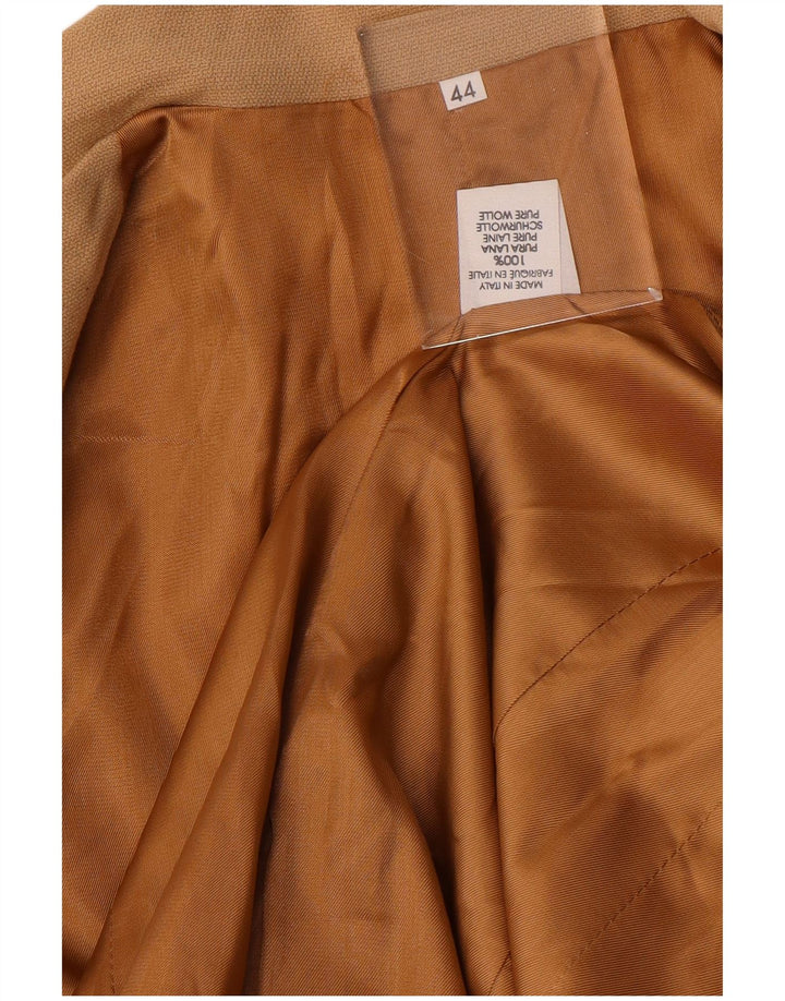 Vintage dame Longline 4-knaps blazerjakke IT 44 Medium Beige