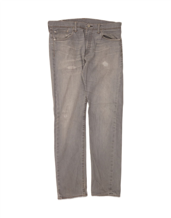 LEVI'S Mens 508 Distressed Tapered Jeans W33 L32 Grey Cotton
