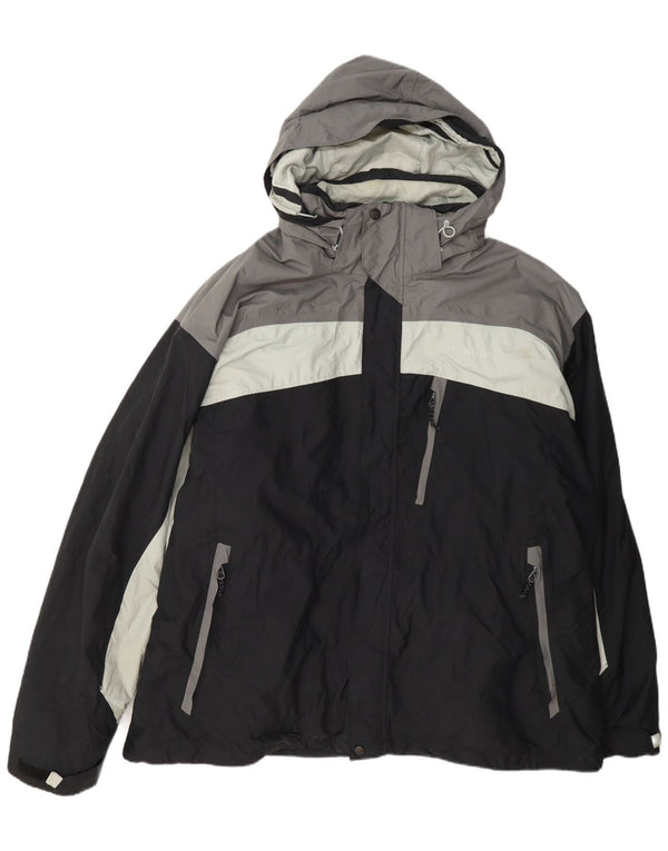 Columbia Herre Omni-Tech Skijakke med hætte UK 44 2XL Sort Colourblock