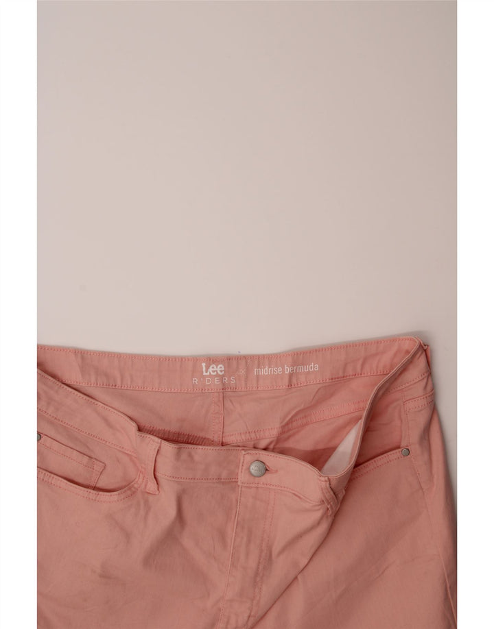 LEE Womens Mid Rise Bermuda Shorts W40 2XL Pink Vintage Lee and Second-Hand Lee from Messina Hembry 
