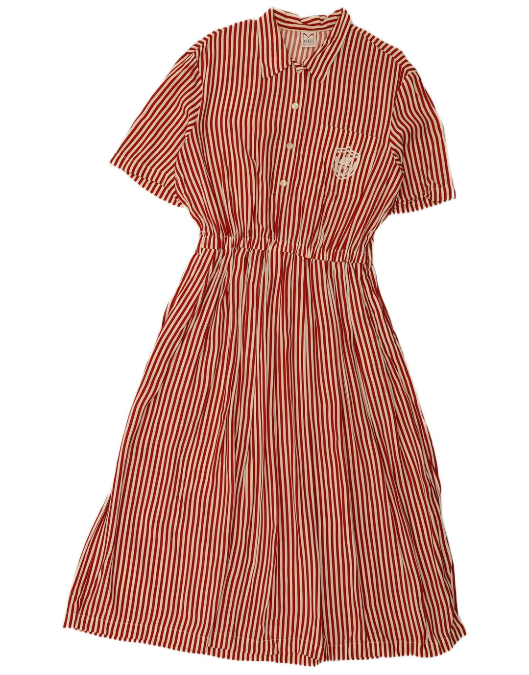 Mondi Dame Maxikjole IT 44 Medium Rød Nålestribet Viscose