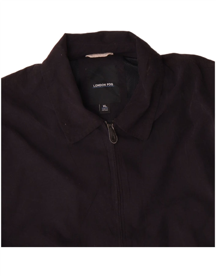 LONDON FOG Bomberjakke til mænd UK 42 XL Navy Blue Polyester