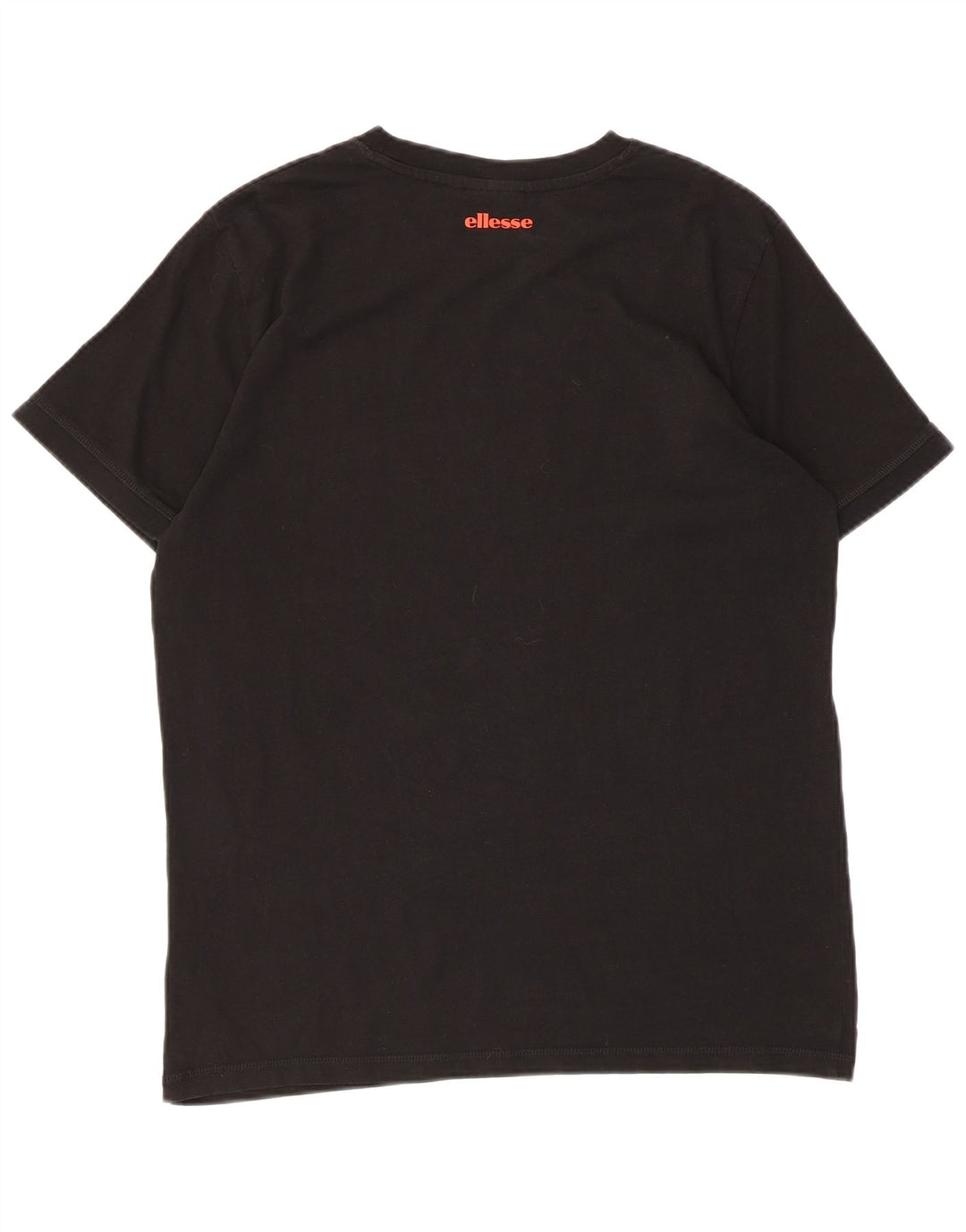 Ellesse Dame Grafisk T-Shirt Top UK 14 Medium Sort