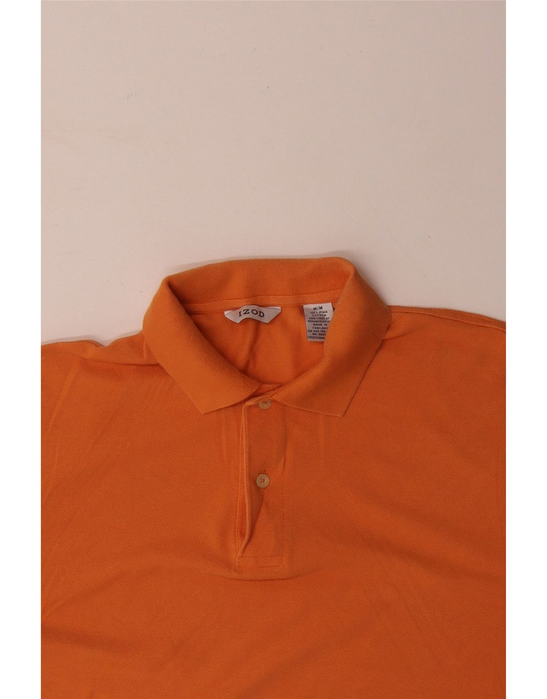 IZOD Poloshirt til mænd Medium Orange Bomuld