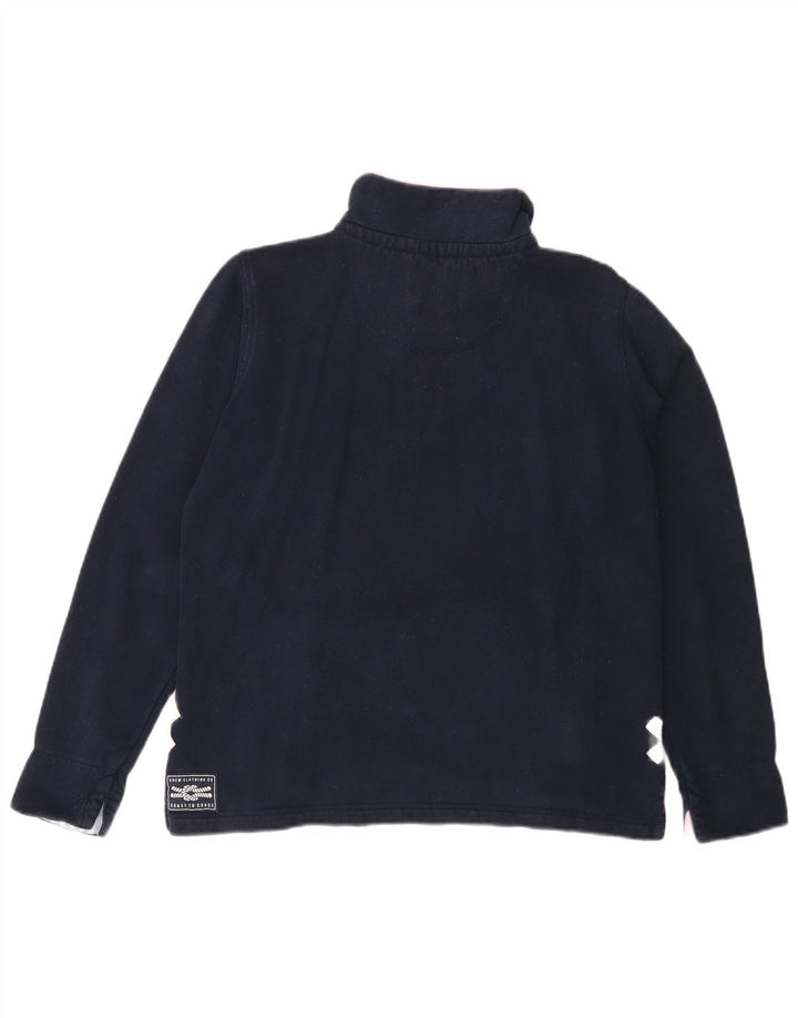 CREW CLOTHING Dame Oversized Sweatshirt Jumper UK 10 Small Navy Blue