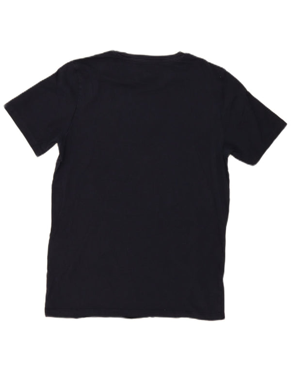 Jack & Jones Herre grafisk T-shirt Top Stor marineblå bomuld