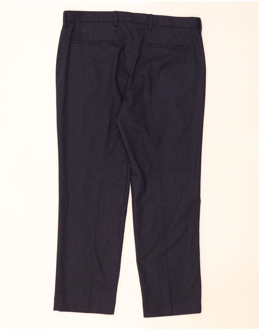 Marks & Spencer Herre Regular Fit Suit Bukser W36 L29 Marineblå polyester