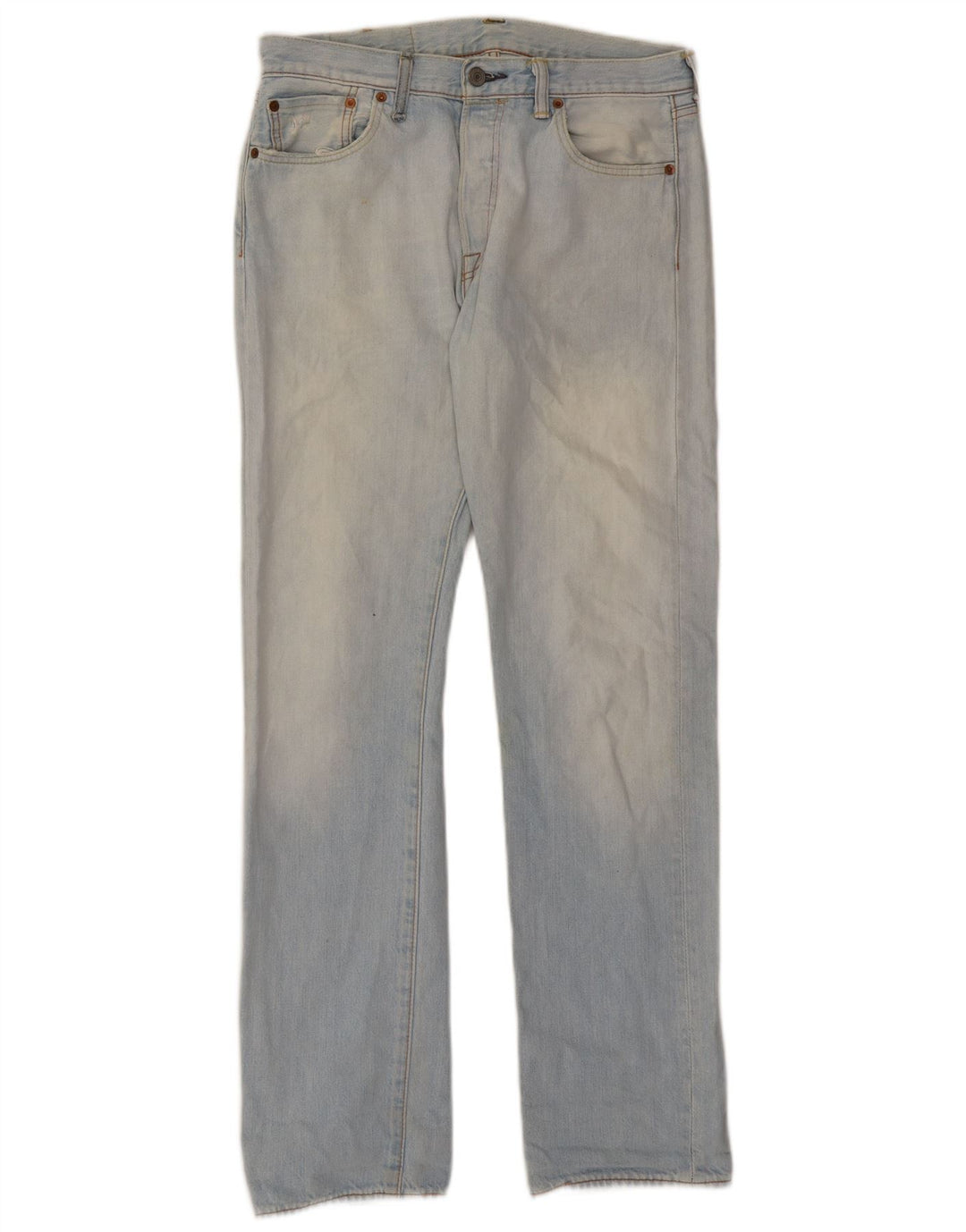 Levi's Herre 501 Straight Jeans W30 L32 Blå Bomuld