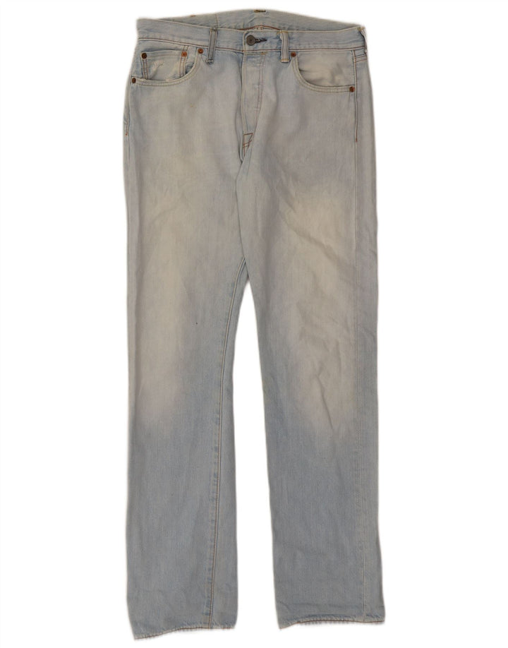 Levi's Herre 501 Straight Jeans W30 L32 Blå Bomuld