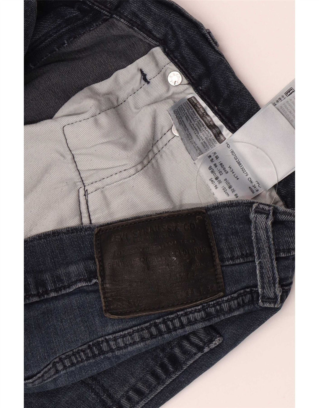 Levi's Herre 512 Slim Jeans W34 L34 Blå Bomuld