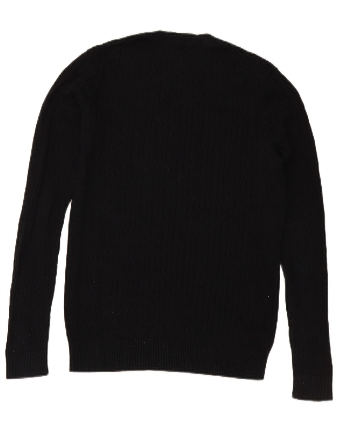 TOMMY HILFIGER Dame sweater med V-hals UK 10 Lille Sort