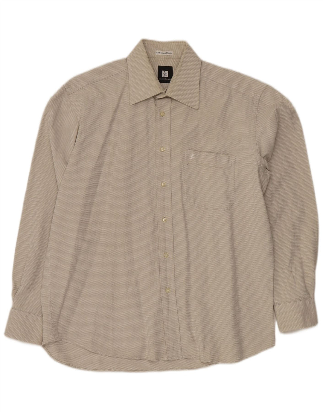 ROCCOBAROCCO Herreskjorte Str. 41 16 Stor Beige Bomuld