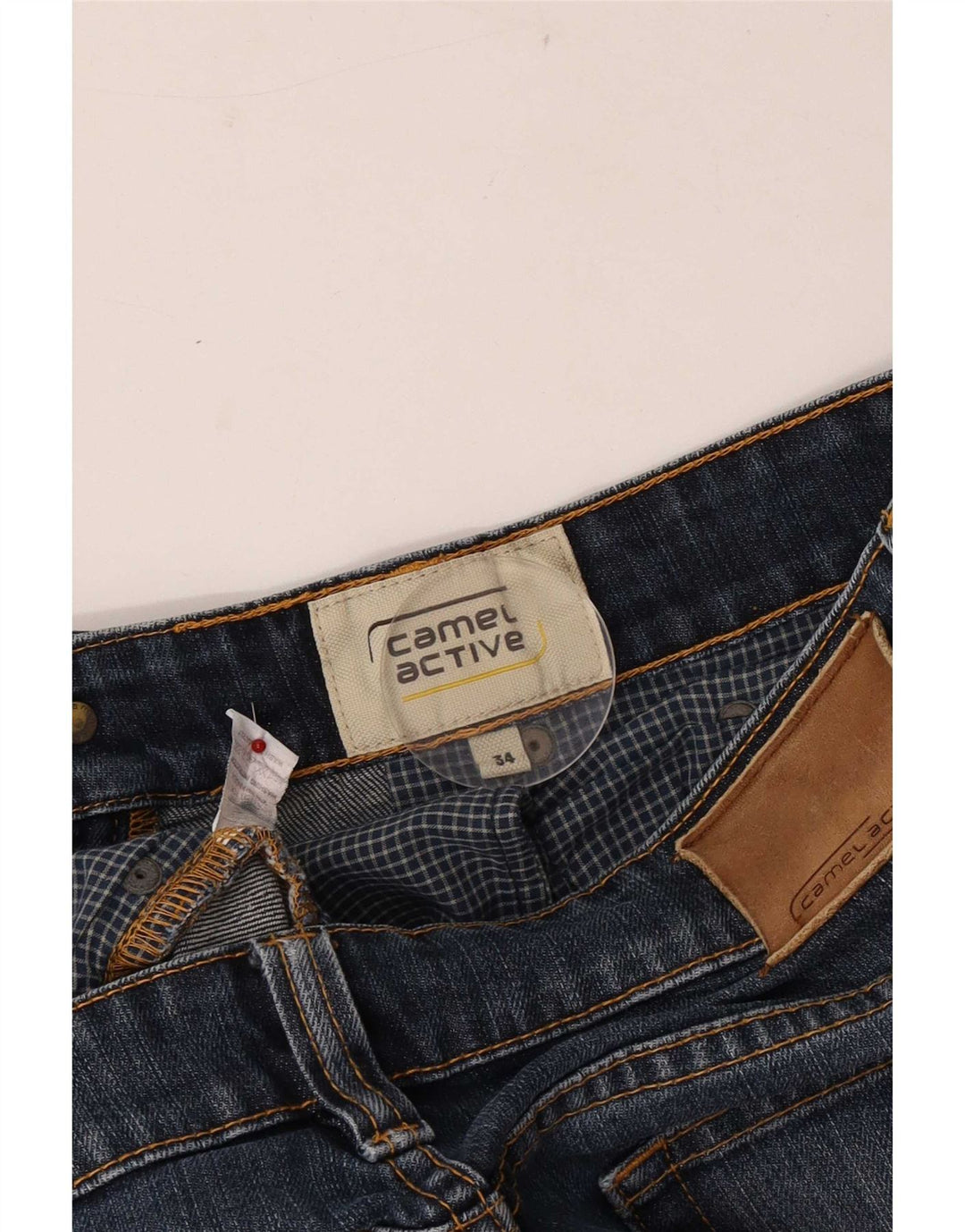 Camel Active Straight Jeans til mænd W34 L32 Blå Bomuld